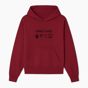 Funny Wall Art Poster - 'Things I Hate' with Icons of Lock, WiFi, Loading, and Sad Computer - Home Decor Print - Hoodie 1758004724696.jpg