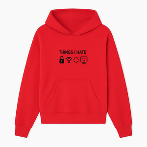 Funny Wall Art Poster - 'Things I Hate' with Icons of Lock, WiFi, Loading, and Sad Computer - Home Decor Print - Hoodie 1758004725027.jpg