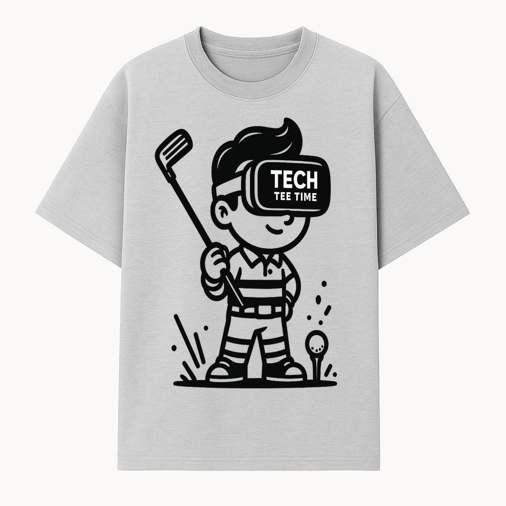 Tech Tee Time VR Golf Graphic Tee for Kids - Fun Virtual Reality Golfing T-Shirt - T-shirt 1758004725124.jpg