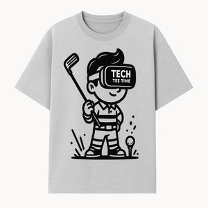 Tech Tee Time VR Golf Graphic Tee for Kids - Fun Virtual Reality Golfing T-Shirt - T-shirt 1758004725124.jpg