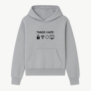 Funny Wall Art Poster - 'Things I Hate' with Icons of Lock, WiFi, Loading, and Sad Computer - Home Decor Print - Hoodie 1758004725216.jpg