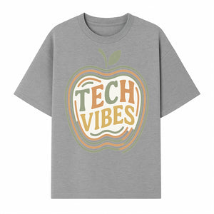 Tech Vibes Apple Graphic Tee | Retro Tech-Inspired Design | Trendy Apparel for Tech Lovers | Unique Gift Idea - T-shirt 1758004725341.jpg