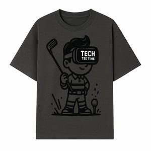 Tech Tee Time VR Golf Graphic Tee for Kids - Fun Virtual Reality Golfing T-Shirt - T-shirt 1758004725452.jpg