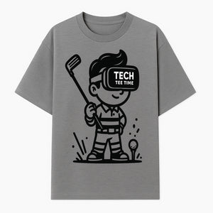 Tech Tee Time VR Golf Graphic Tee for Kids - Fun Virtual Reality Golfing T-Shirt - T-shirt 1758004725807.jpg