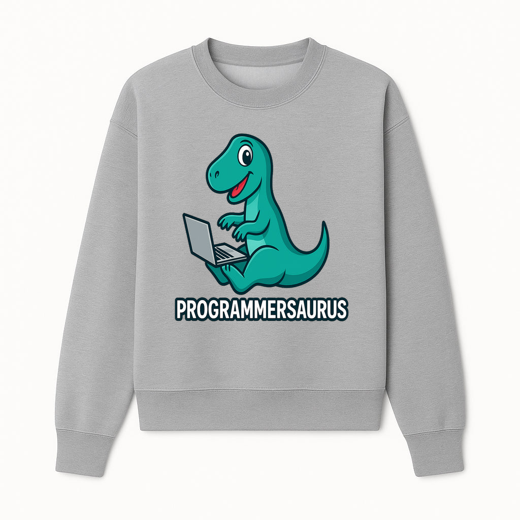 Programmersaurus T-Rex Dinosaur Laptop Sticker | Cute Tech Humor Gift for Programmers, Coders, and Developers - Sweatshirt 1758004725836.jpg