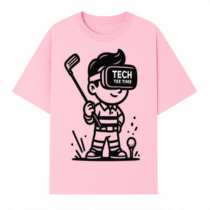Tech Tee Time VR Golf Graphic Tee for Kids - Fun Virtual Reality Golfing T-Shirt - T-shirt 1758004726122.jpg