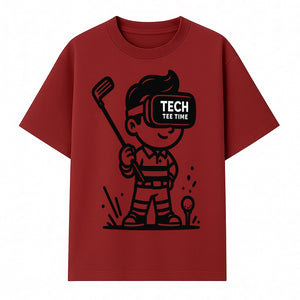 Tech Tee Time VR Golf Graphic Tee for Kids - Fun Virtual Reality Golfing T-Shirt - T-shirt 1758004726245.jpg