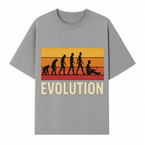 Evolution of Man Graphic Tee - Funny Retro Design, Evolution to Technology, Science T-Shirt, Unique Gift for Nerds - T-shirt 1758004726288.jpg