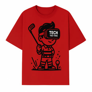 Tech Tee Time VR Golf Graphic Tee for Kids - Fun Virtual Reality Golfing T-Shirt - T-shirt 1758004726563.jpg