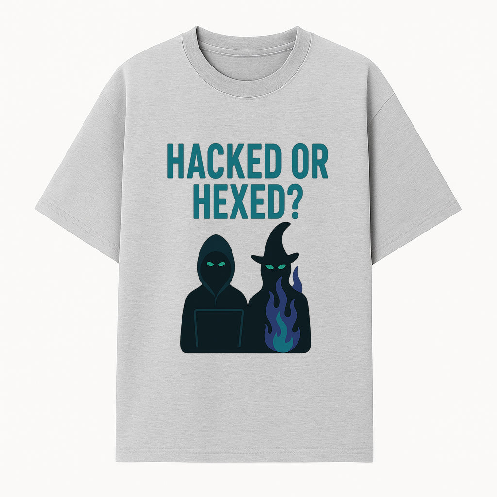 Hacked or Hexed? Mystery Tech and Magic T-Shirt for Gamers and Witches - T-shirt 1758004726770.jpg