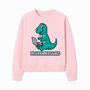 Programmersaurus T-Rex Dinosaur Laptop Sticker | Cute Tech Humor Gift for Programmers, Coders, and Developers - Sweatshirt 1758004726794.jpg