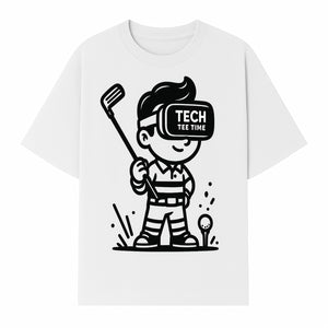 Tech Tee Time VR Golf Graphic Tee for Kids - Fun Virtual Reality Golfing T-Shirt - T-shirt 1758004726870.jpg