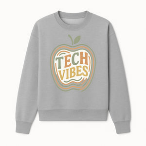 Tech Vibes Apple Graphic Tee | Retro Tech-Inspired Design | Trendy Apparel for Tech Lovers | Unique Gift Idea - Sweatshirt 1758004727045.jpg