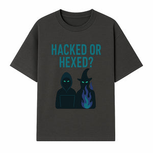 Hacked or Hexed? Mystery Tech and Magic T-Shirt for Gamers and Witches - T-shirt 1758004727105.jpg