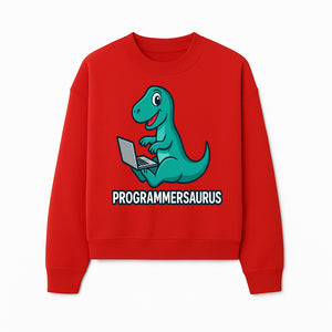 Programmersaurus T-Rex Dinosaur Laptop Sticker | Cute Tech Humor Gift for Programmers, Coders, and Developers - Sweatshirt 1758004727263.jpg