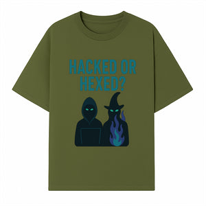 Hacked or Hexed? Mystery Tech and Magic T-Shirt for Gamers and Witches - T-shirt 1758004727267.jpg