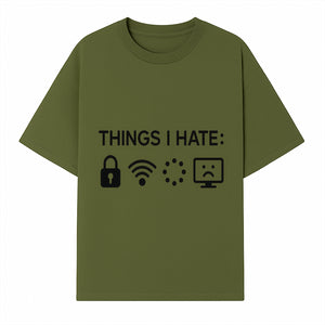 Funny Wall Art Poster - 'Things I Hate' with Icons of Lock, WiFi, Loading, and Sad Computer - Home Decor Print - T-shirt 1758004727483.jpg