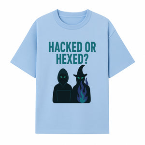 Hacked or Hexed? Mystery Tech and Magic T-Shirt for Gamers and Witches - T-shirt 1758004727630.jpg
