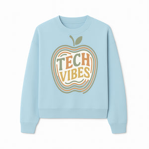 Tech Vibes Apple Graphic Tee | Retro Tech-Inspired Design | Trendy Apparel for Tech Lovers | Unique Gift Idea - Sweatshirt 1758004727907.jpg