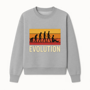 Evolution of Man Graphic Tee - Funny Retro Design, Evolution to Technology, Science T-Shirt, Unique Gift for Nerds - Sweatshirt 1758004727965.jpg