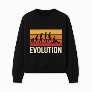 Evolution of Man Graphic Tee - Funny Retro Design, Evolution to Technology, Science T-Shirt, Unique Gift for Nerds - Sweatshirt 1758004728096.jpg