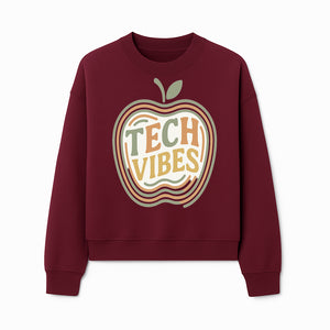 Tech Vibes Apple Graphic Tee | Retro Tech-Inspired Design | Trendy Apparel for Tech Lovers | Unique Gift Idea - Sweatshirt 1758004728208.jpg