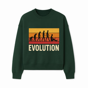 Evolution of Man Graphic Tee - Funny Retro Design, Evolution to Technology, Science T-Shirt, Unique Gift for Nerds - Sweatshirt 1758004728390.jpg
