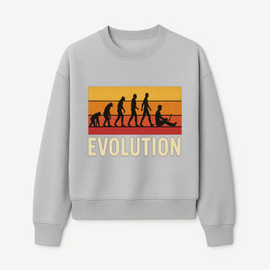 Evolution of Man Graphic Tee - Funny Retro Design, Evolution to Technology, Science T-Shirt, Unique Gift for Nerds - Sweatshirt 1758004728570.jpg