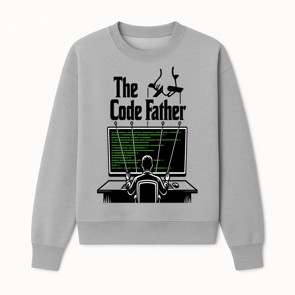 The Code Father T-Shirt | Programmer Humor | Geeky Gift for Coders | Vintage Style Graphic Tee | Funny IT Apparel - Sweatshirt 1758004728814.jpg