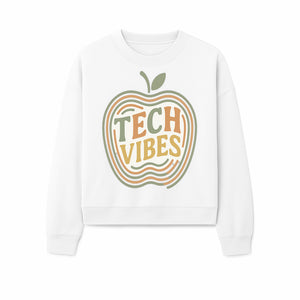 Tech Vibes Apple Graphic Tee | Retro Tech-Inspired Design | Trendy Apparel for Tech Lovers | Unique Gift Idea - Sweatshirt 1758004728855.jpg