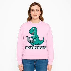 Programmersaurus T-Rex Dinosaur Laptop Sticker | Cute Tech Humor Gift for Programmers, Coders, and Developers - Sweatshirt 1758004728867.jpg
