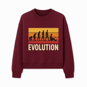Evolution of Man Graphic Tee - Funny Retro Design, Evolution to Technology, Science T-Shirt, Unique Gift for Nerds - Sweatshirt 1758004728996.jpg