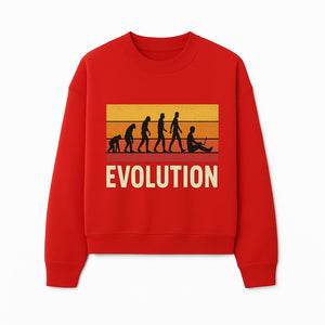 Evolution of Man Graphic Tee - Funny Retro Design, Evolution to Technology, Science T-Shirt, Unique Gift for Nerds - Sweatshirt 1758004729301.jpg