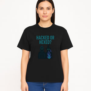 Hacked or Hexed? Mystery Tech and Magic T-Shirt for Gamers and Witches - T-shirt 1758004730083.jpg