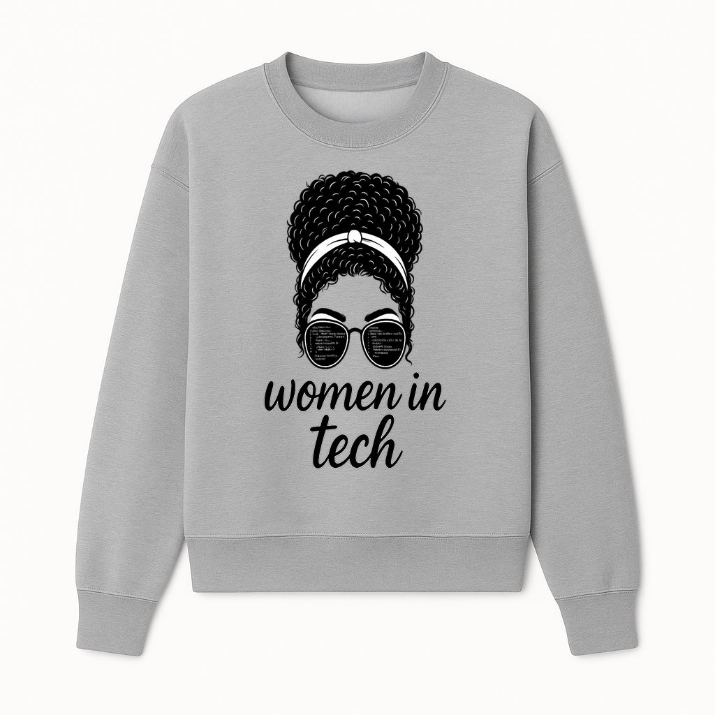 Women in Tech Graphic Tee - Empowering T-Shirt for Girls in Technology, Feminist Apparel, Black Girl Magic Fashion - Sweatshirt 1758004730514.jpg