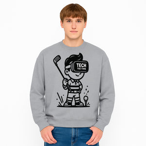 Tech Tee Time VR Golf Graphic Tee for Kids - Fun Virtual Reality Golfing T-Shirt - Sweatshirt 1758004731151.jpg
