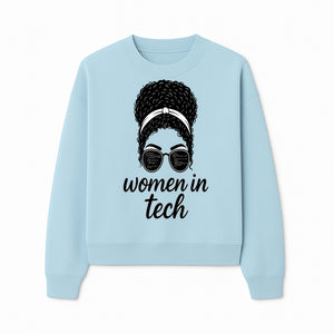 Women in Tech Graphic Tee - Empowering T-Shirt for Girls in Technology, Feminist Apparel, Black Girl Magic Fashion - Sweatshirt 1758004731290.jpg
