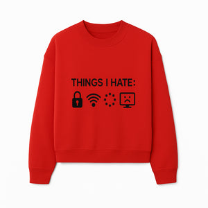 Funny Wall Art Poster - 'Things I Hate' with Icons of Lock, WiFi, Loading, and Sad Computer - Home Decor Print - Sweatshirt 1758004731862.jpg