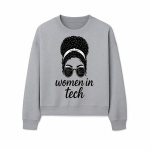 Women in Tech Graphic Tee - Empowering T-Shirt for Girls in Technology, Feminist Apparel, Black Girl Magic Fashion - Sweatshirt 1758004732104.jpg