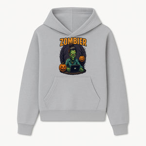 Zombie Gamer Graphic Tee - Halloween Costume Shirt with Spooky Pumpkins and Eerie Design for Men and Women - Hoodie 1758004732388.jpg