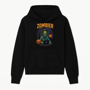 Zombie Gamer Graphic Tee - Halloween Costume Shirt with Spooky Pumpkins and Eerie Design for Men and Women - Hoodie 1758004732533.jpg