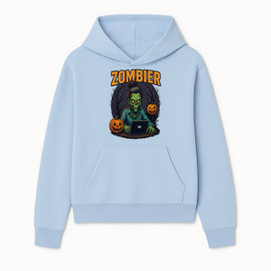 Zombie Gamer Graphic Tee - Halloween Costume Shirt with Spooky Pumpkins and Eerie Design for Men and Women - Hoodie 1758004733198.jpg