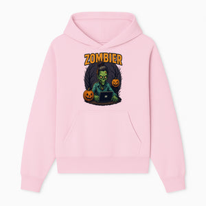 Zombie Gamer Graphic Tee - Halloween Costume Shirt with Spooky Pumpkins and Eerie Design for Men and Women - Hoodie 1758004733349.jpg