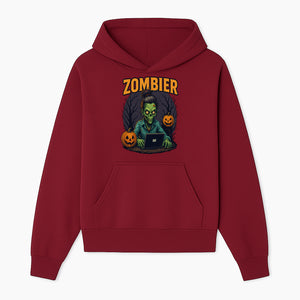 Zombie Gamer Graphic Tee - Halloween Costume Shirt with Spooky Pumpkins and Eerie Design for Men and Women - Hoodie 1758004733564.jpg