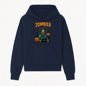 Zombie Gamer Graphic Tee - Halloween Costume Shirt with Spooky Pumpkins and Eerie Design for Men and Women - Hoodie 1758004733722.jpg