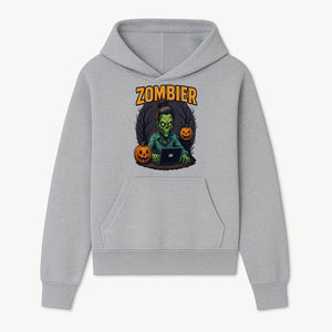 Zombie Gamer Graphic Tee - Halloween Costume Shirt with Spooky Pumpkins and Eerie Design for Men and Women - Hoodie 1758004734006.jpg