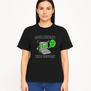 Involuntary Tech Support T-Shirt | 24/7 On Call Computer Help Funny Graphic Tee - T-shirt 1758004735975.jpg