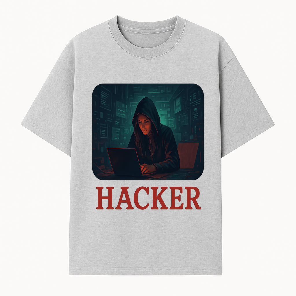 Hacker Themed Digital Art Print - Cybersecurity Artwork for Tech Enthusiasts, Gamer Decor, Modern Wall Art - T-shirt 1758004737457.jpg