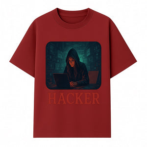 Hacker Themed Digital Art Print - Cybersecurity Artwork for Tech Enthusiasts, Gamer Decor, Modern Wall Art - T-shirt 1758004738654.jpg