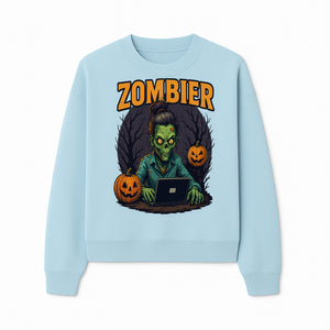 Zombie Gamer Graphic Tee - Halloween Costume Shirt with Spooky Pumpkins and Eerie Design for Men and Women - Sweatshirt 1758004739964.jpg